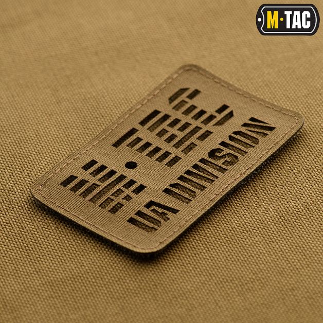 M-Tac нашивка UA Division скрізна Laser Cut Coyote