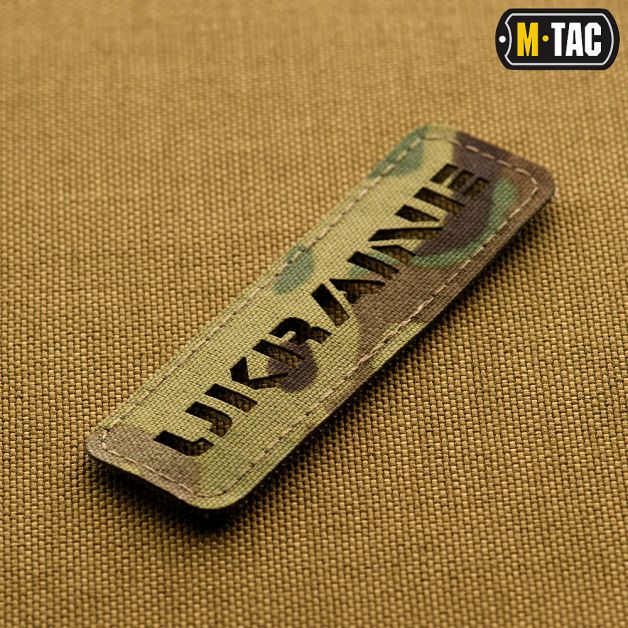 M-Tac нашивка Ukraine 25х80 Laser Cut Multicam