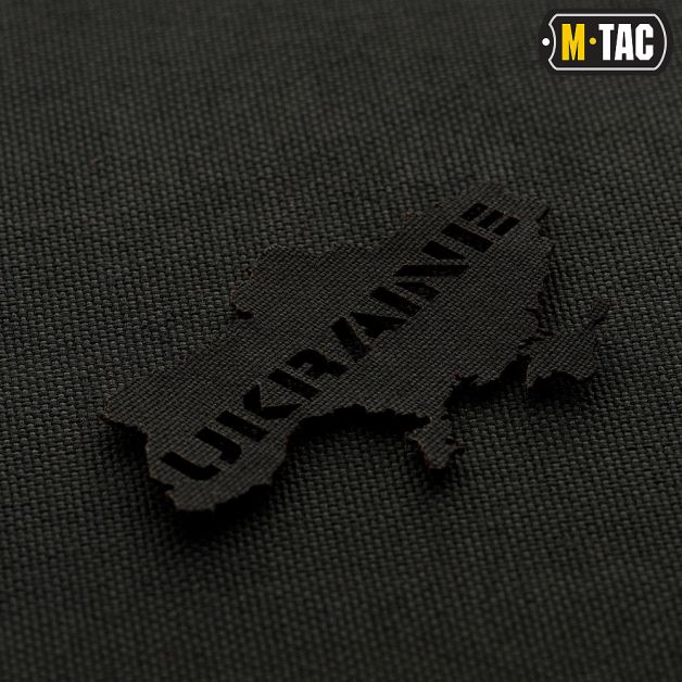 M-Tac нашивка Ukraine (контур) скрізна Laser Cut Black