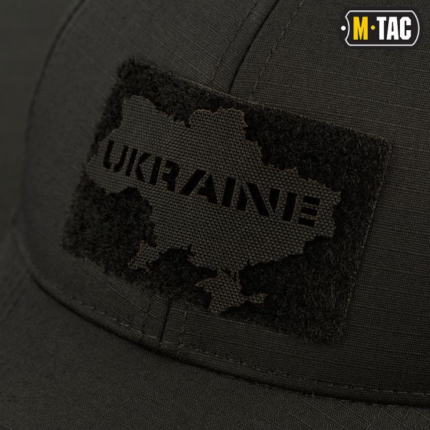 M-Tac нашивка Ukraine (контур) скрізна Laser Cut Black