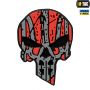 M-Tac нашивка Ukrainian Punisher 3D ПВХ червоно-чорна
