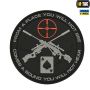 M-Tac нашивка Ukrainian Snipers ПВХ черная