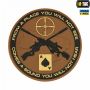 M-Tac нашивка Ukrainian Snipers ПВХ койот/черный