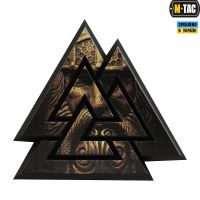 M-Tac нашивка Валькнут 3D ПВХ Black/Coyote