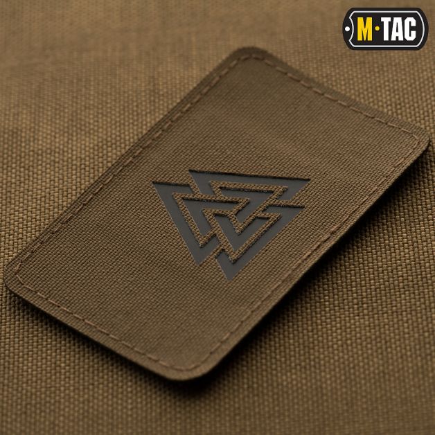 M-Tac нашивка Валькнут горизонтальна Laser Cut Coyote/Black