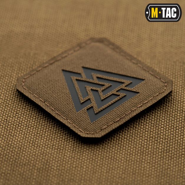 M-Tac нашивка Валькнут Laser Cut Black/Coyote