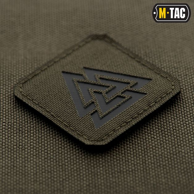 M-Tac нашивка Валькнут Laser Cut Black/Ranger Green