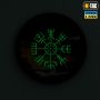 M-Tac нашивка Вегвизир/Драккар круглая (80 мм) Black/GID