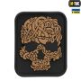 M-Tac нашивка Viking Skull ПВХ койот/черный