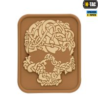 M-Tac нашивка Viking Skull ПВХ койот/хакі