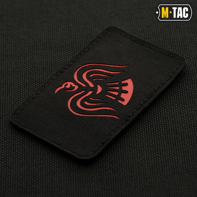M-Tac нашивка Знам'я Ворона Laser Cut Black/Red