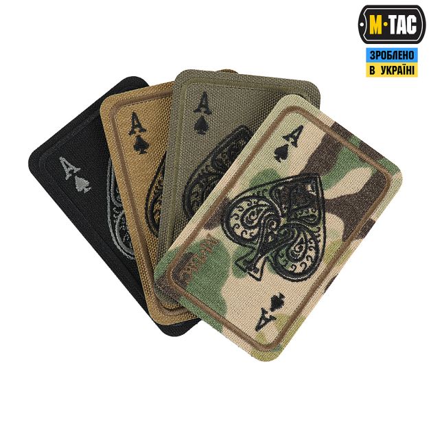 M-Tac нашивка Ace of Spades (вышивка) Multicam
