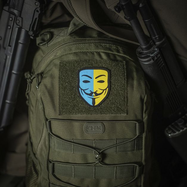 M-Tac нашивка Anonymous Black/Yellow/Blue