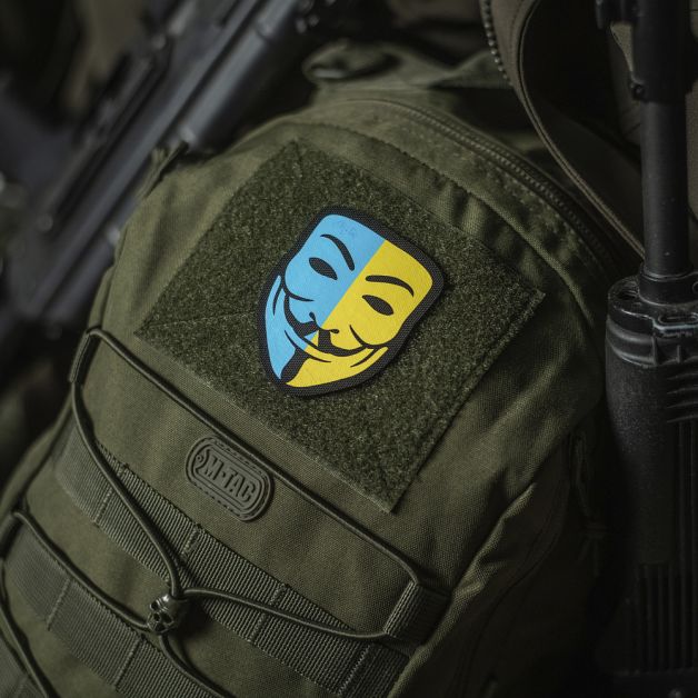 M-Tac нашивка Anonymous Black/Yellow/Blue