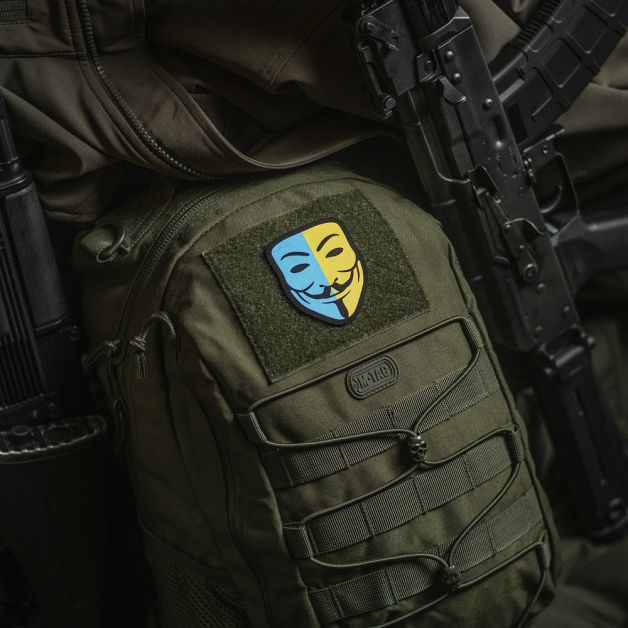 M-Tac нашивка Anonymous Black/Yellow/Blue