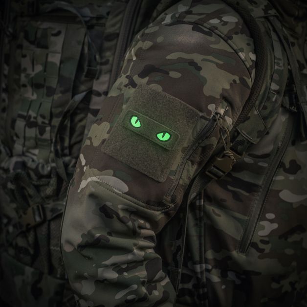 M-Tac нашивка Cat Eyes (Type 2) Laser Cut Coyote/GID