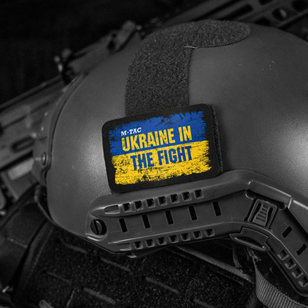 M-Tac нашивка Ukraine in the Fight (80х50 мм)