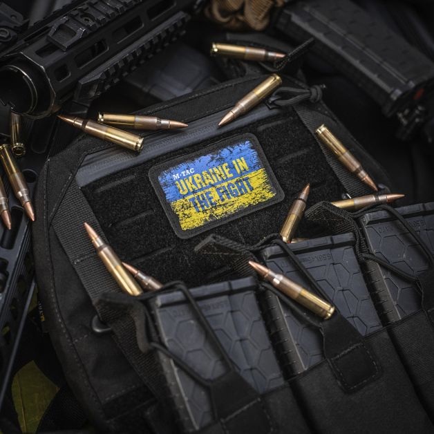 M-Tac нашивка Ukraine in the Fight (80х50 мм)