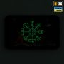 M-Tac нашивка Вегвизир/Драккар (80х50 мм) Black/GID