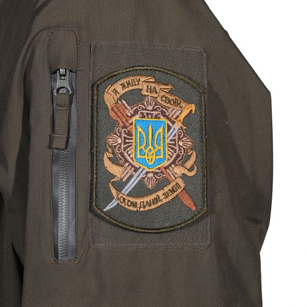 M-Tac нашивка "Я живу на своїй землі" олива
