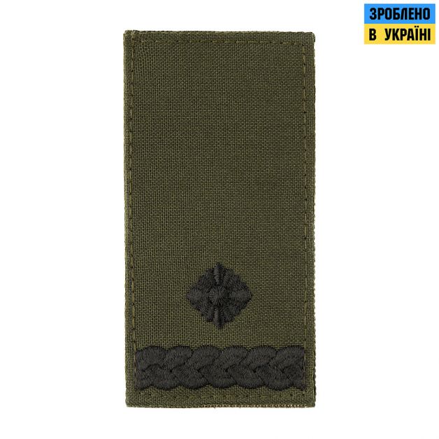 M-Tac погон МО Майор на липучці олива