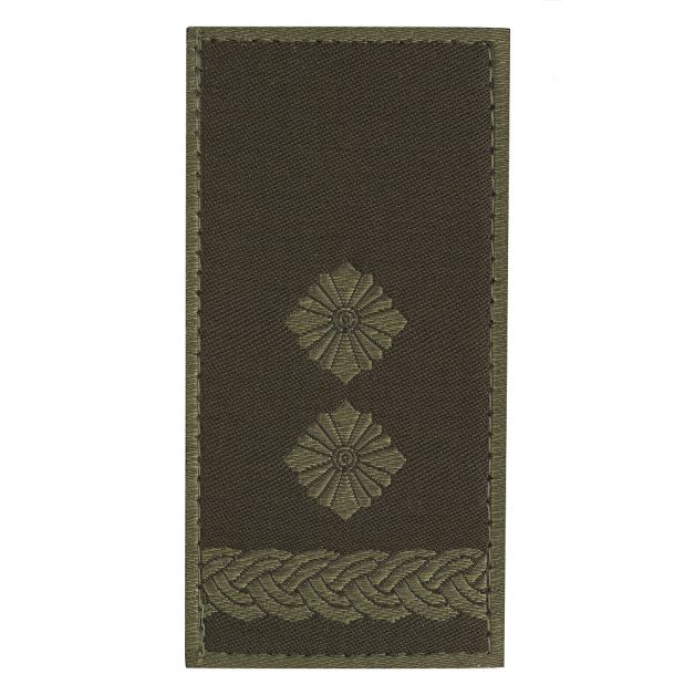 Погон НГУ на липучці Підполковник (жаккард) олива