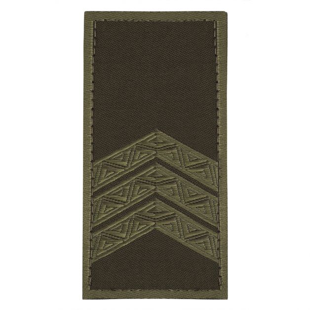Погон НГУ на липучці Сержант (жаккард) олива