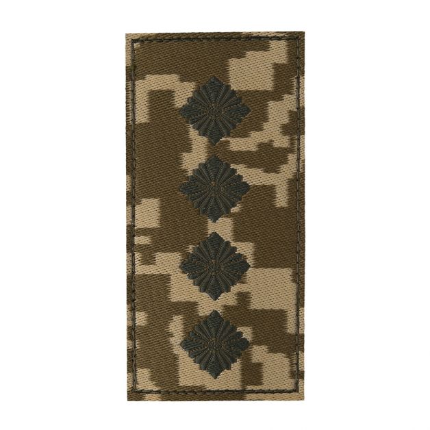 Погон ЗСУ на липучці Капитан (жаккард) MM14