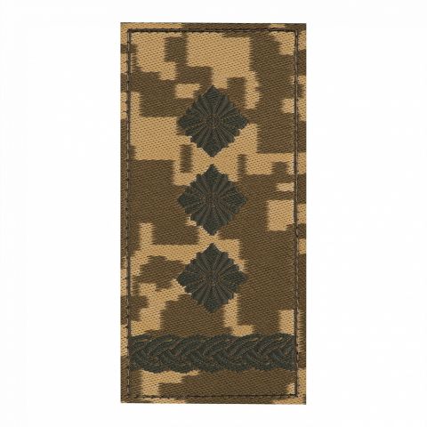 Погон ЗСУ на липучке Полковник (жаккард) MM14