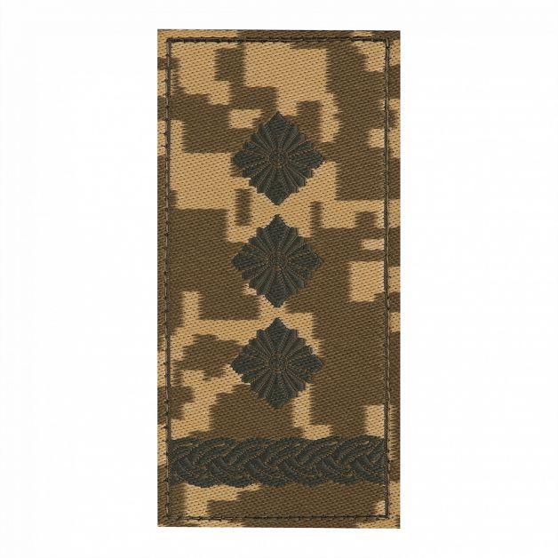 Погон ЗСУ на липучці Полковник (жаккард) MM14