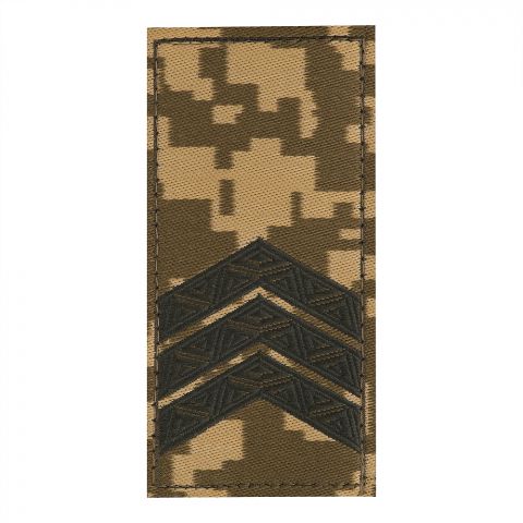 Погон ЗСУ на липучке Сержант (жаккард) MM14