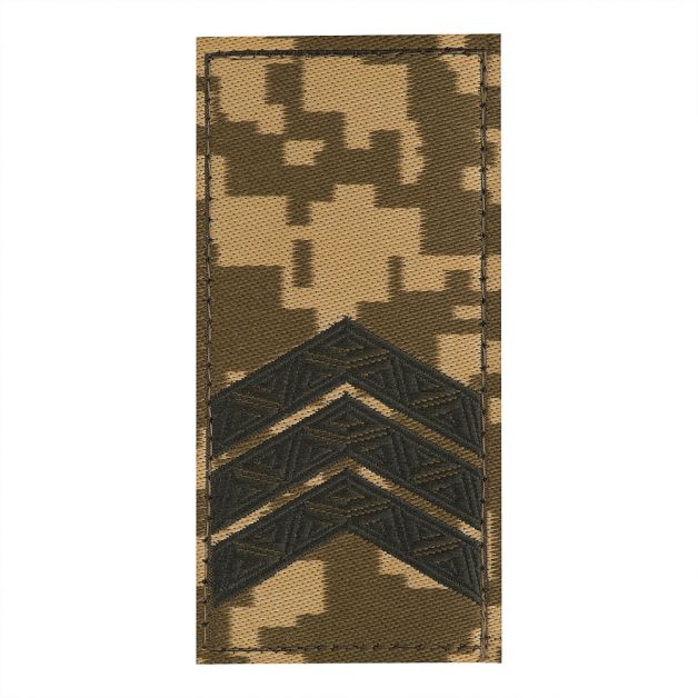 Погон ЗСУ на липучці Сержант (жаккард) MM14