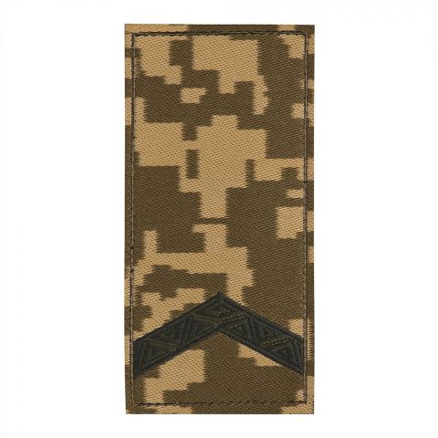 Погон ЗСУ на липучке Старший солдат (жаккард) MM14