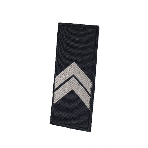 Погони Капрал Полиции (пара) на липучці чорні 10х5см