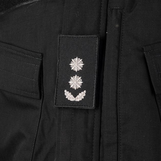 Погони Підполковник Поліції (пара) на липучці чорні 10х5см