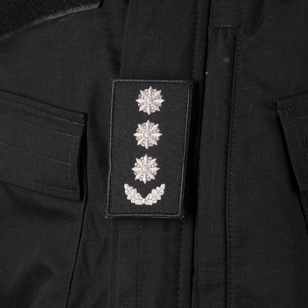 Погоны Полковник Полиции (пара) на липучке черные