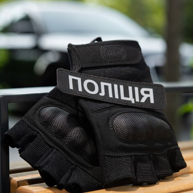 M-Tac нашивка Поліція (світловідбивний напис) Black