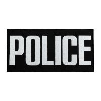 Нашивка на спину Police (30х15 см) чорна