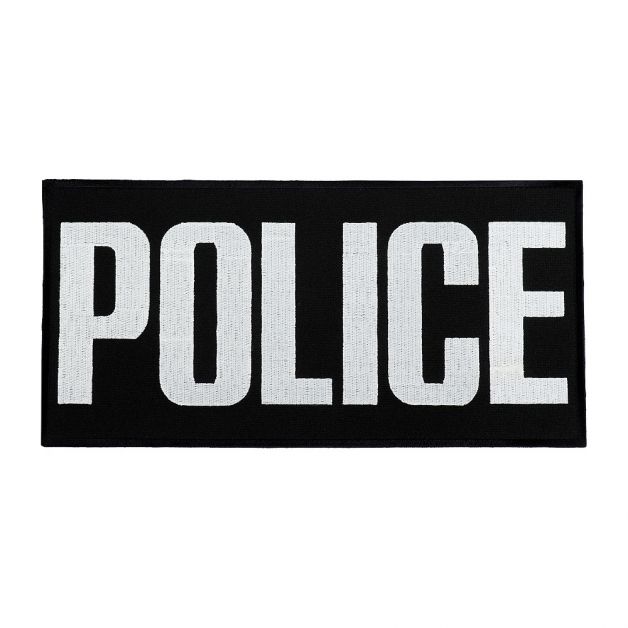 Нашивка на спину Police (30х15 см) чорна