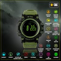 M-Tac часы тактические Adventure Black/Olive