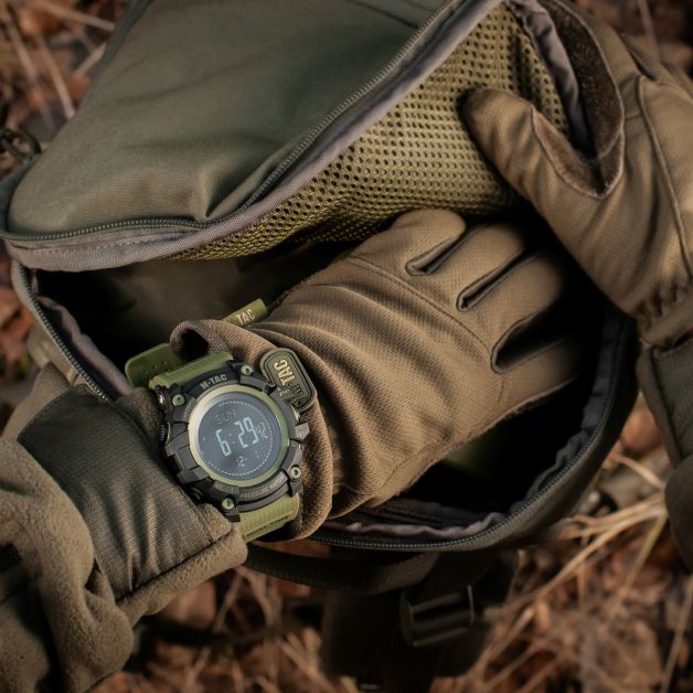 M-Tac часы тактические Adventure Black/Olive