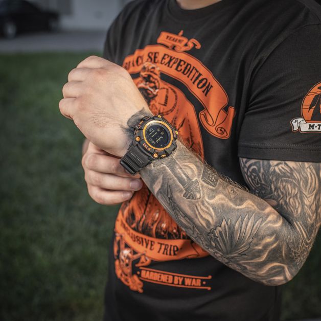 M-Tac часы тактические Adventure Black/Orange