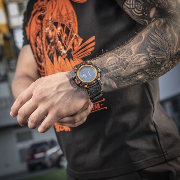 M-Tac часы тактические Adventure Black/Orange