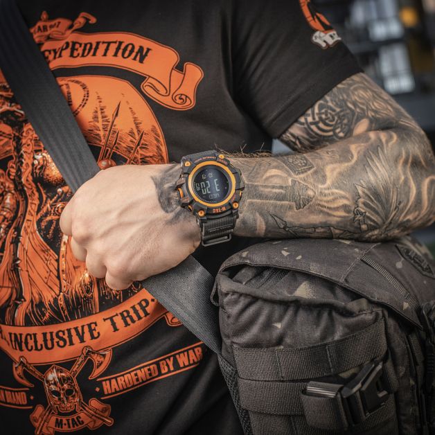M-Tac часы тактические Adventure Black/Orange