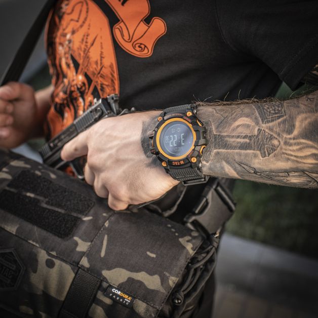 M-Tac часы тактические Adventure Black/Orange