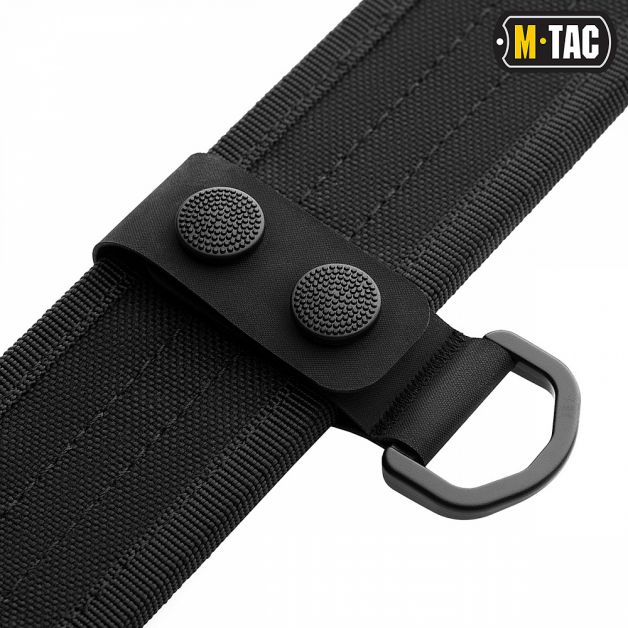 M-Tac кріплення з D-кільцем на тактичний ремінь (2 шт) Black