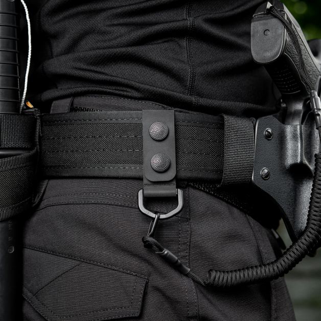 M-Tac кріплення з D-кільцем на тактичний ремінь (2 шт) Black