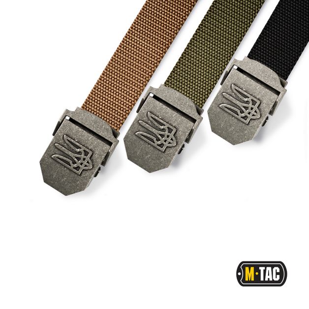 M-Tac ремень с Тризубом Black