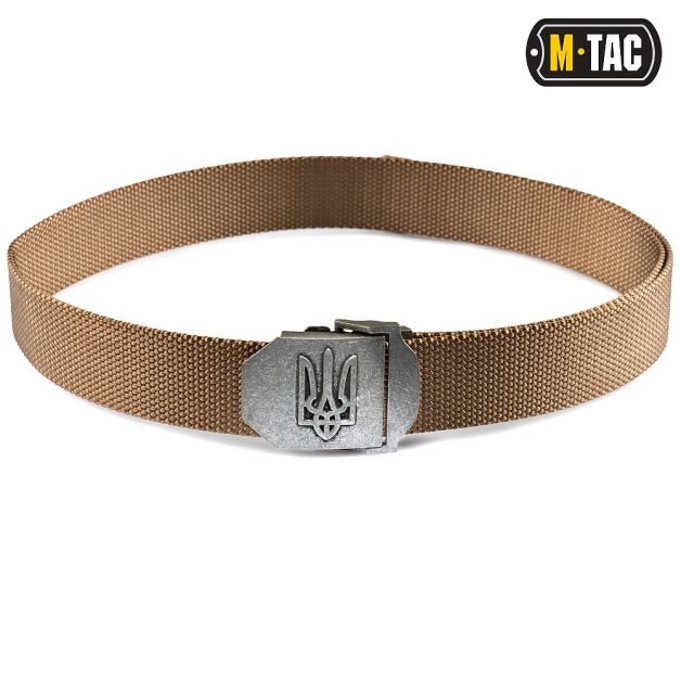 M-Tac ремень с Тризубом Coyote