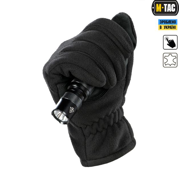M-Tac перчатки Winter Tactical Windblock 380 Black